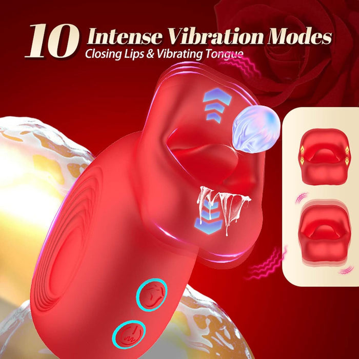 2-in-1 Vibrator with suction and vibration functions – 10 modes, ergonomic, rechargeable