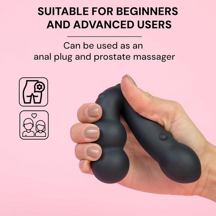 Schwarz Prostata Stimuliatorius 18cm Silikono Analinis Žaislas Vyrams