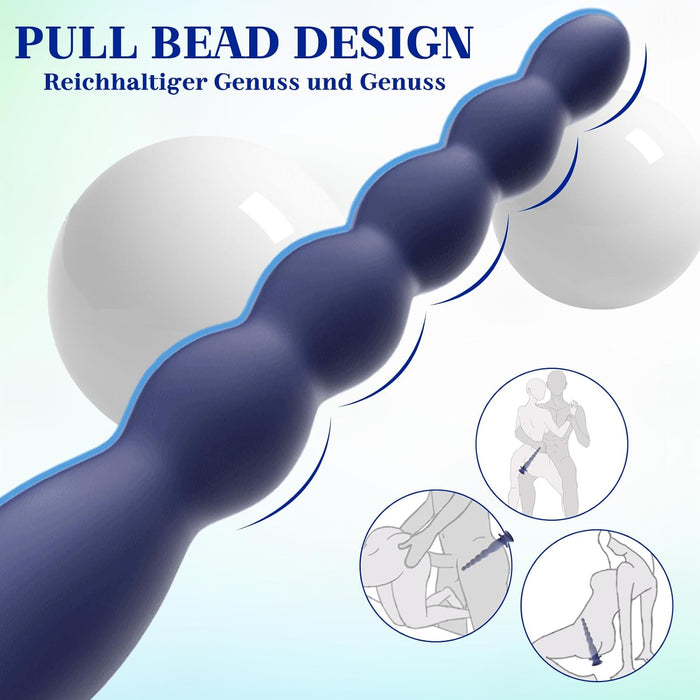 Mini anal vibrator with 10 vibration modes and strong suction base