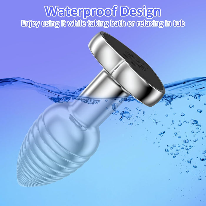 Compact Anal Vibrator with Remote Control and 10 Vibration Modes