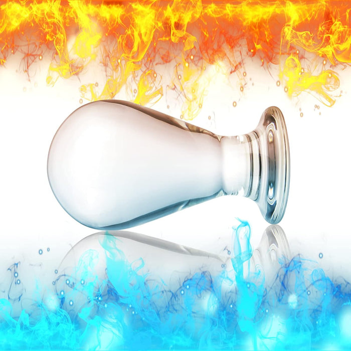 Stiklinis Analinis Kaištis „Kristalldildo“ – Skaidrus, Elegantiškas ir Vandeniui Atsparus