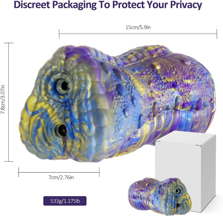 Realistiškas silikoninis vyriškas masturbatorius su stipria prisitvirtinimo guma