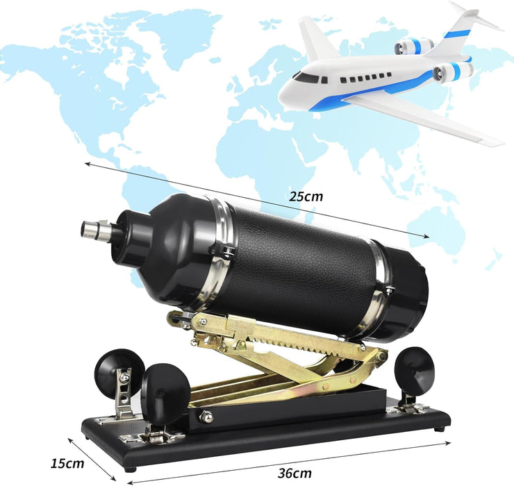 Automatic sex machine with adjustable trajectory and speed for intimate pleasure