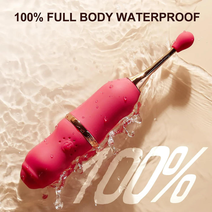 Moteriškas aukšto dažnio silikoninis vibratorius su 7 vibracijos režimais ir keičiamais galvutėmis