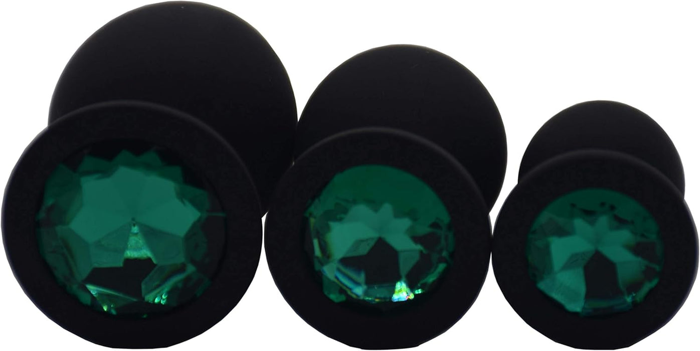 Silicone anal plugs set of 3 sizes - comfort and pleasure