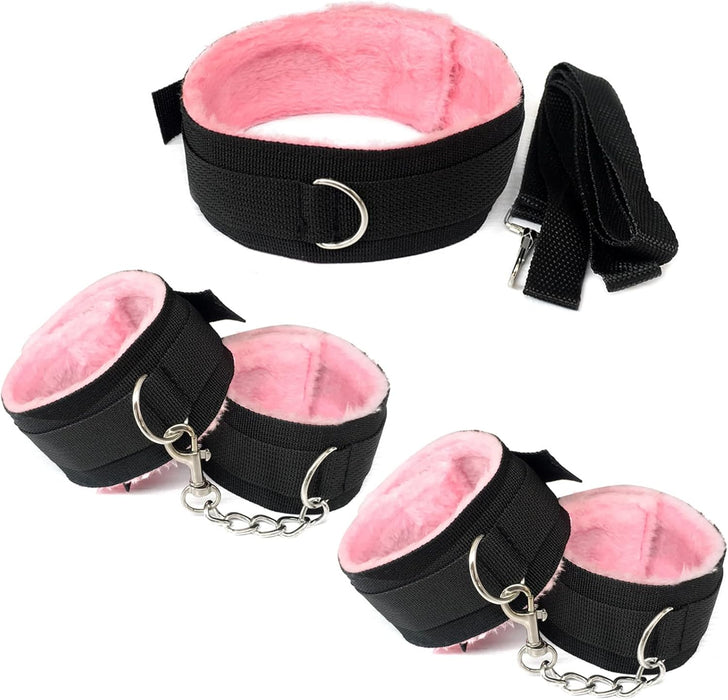 Prabangus 16 dalių BDSM komplektas – komfortiškas ir universalus