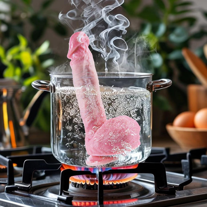 20 cm minkštas realistiškas silikoninis analinis dildo su stipria prisitvirtinimo siurbtuku