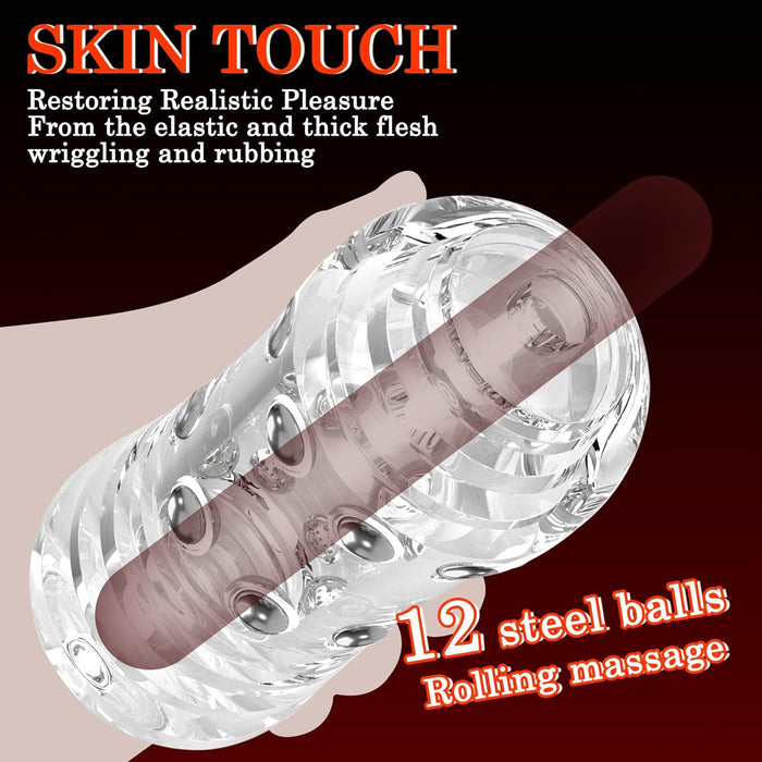 Realistiškas TPE Masturbatorius Vyrams su 3D Tekstūra ir Prostatės Stimuliacija