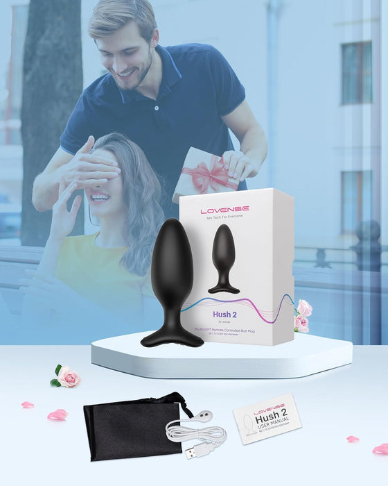 Hush 2 vibracinis analinis kaištis su patogia aplikacijos kontrole