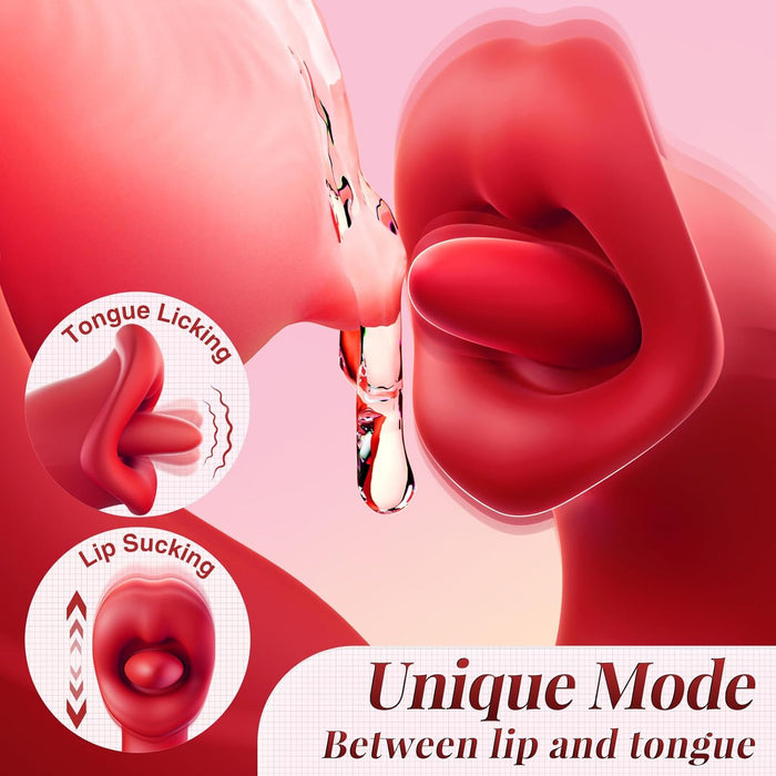 Vibrator for women with 7 tongue licking and 7 vibration modes
