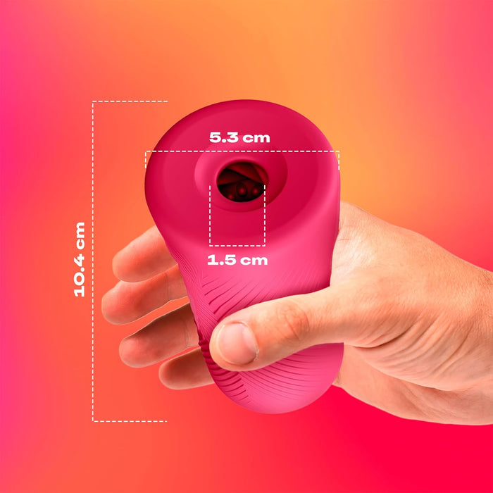 Slide & Ride – minkštas ir tekstūruotas masturbuojantis dėklas vyrams ir poroms