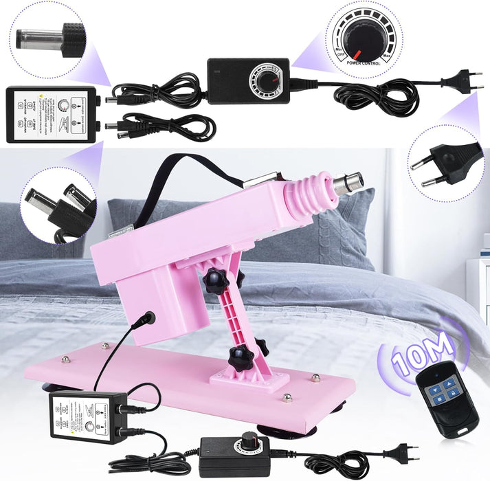 Fernsteuerte Sexmaschine für Frauen with 5 practical accessories and adjustable angle