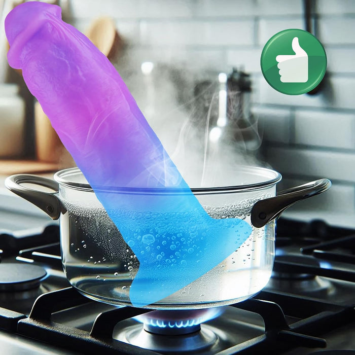 33 cm XXL Wide Realistic Silicone Dildo with Strong Suction Base