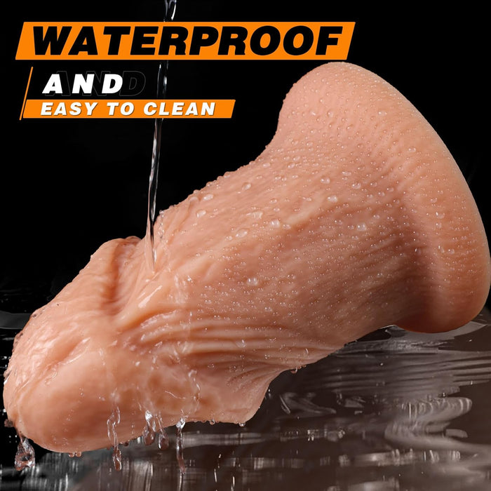 XXL Realistinis Dildo 24 x 11,5 cm su natūralia oda ir stipria prisiurbtuvė