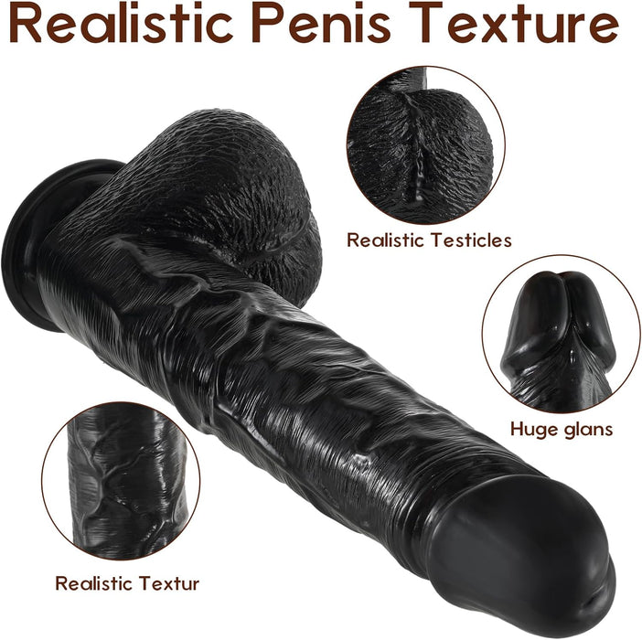 39 cm XXL Realistic Dildo with Strong Suction Base for Hands-Free Sex