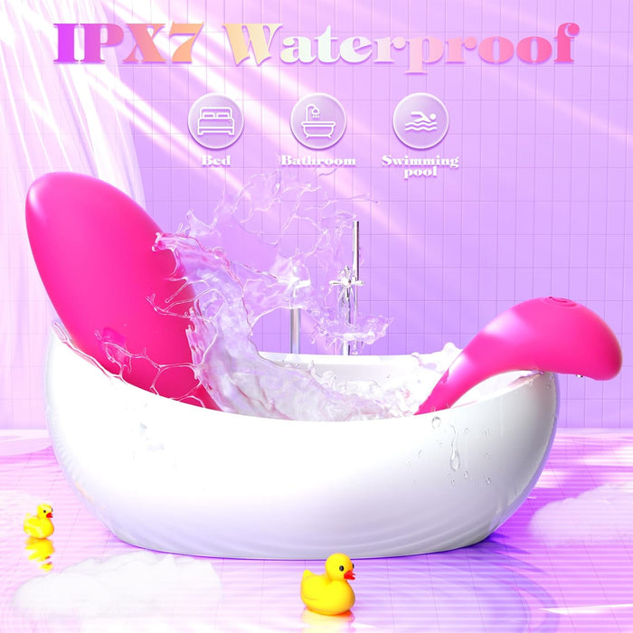 Programuojamas nešiojamas vibruojantis moteriškas žaislas poroms su stipria prisisukančia baze