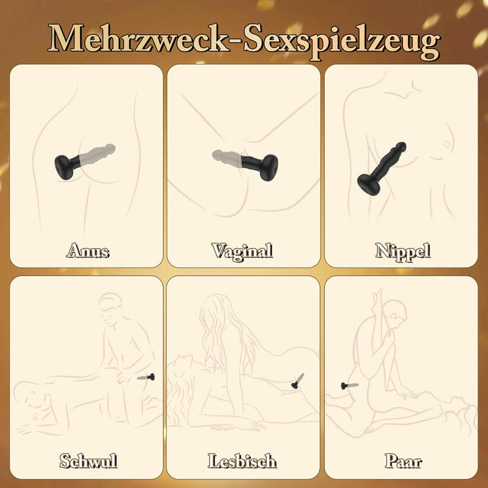 Anal vibrator with 10 vibration and peristalsis modes, remote control