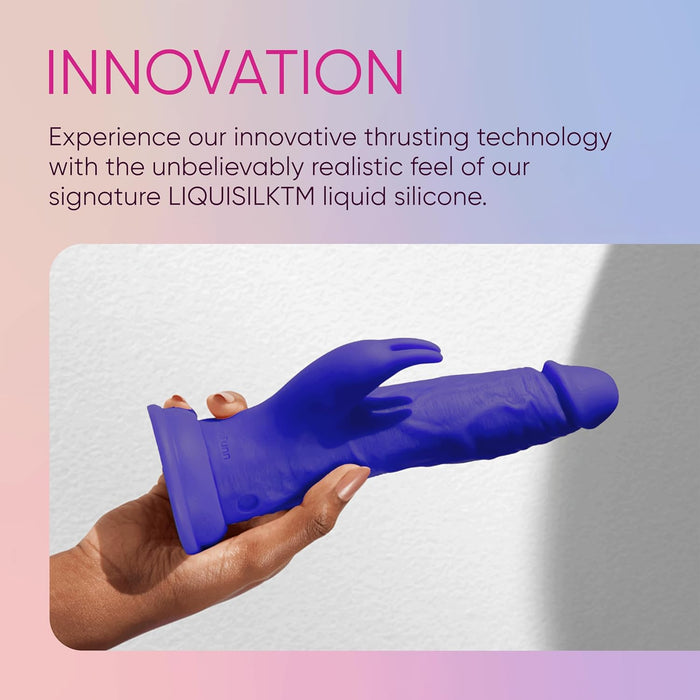 Thruster Rabbit Vibrator in dark purple with 7 vibration modes