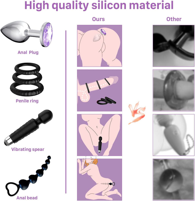 Erotic 16-piece set for couples - playful moments and the discovery of pleasure