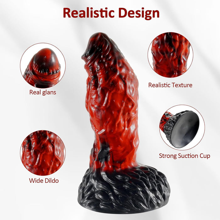 16.5 cm Realistic silicone dildo for beginners with strong suction base