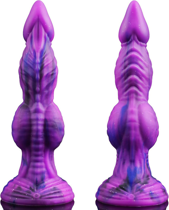 Fantazijos žaislas XXL su trejomis mazgų tekstūromis ir stipria prisispaudimu