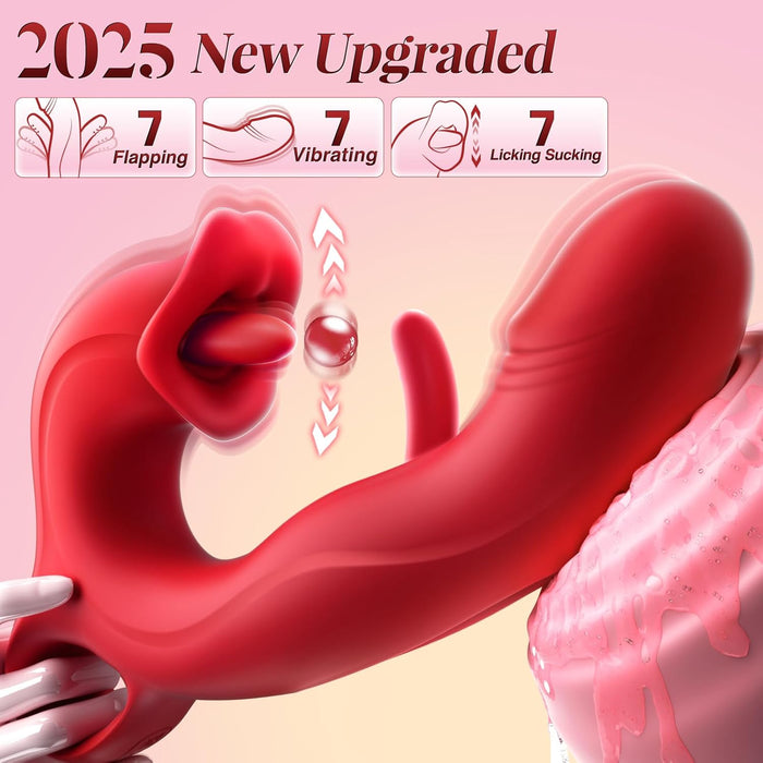 Vibrator for women with 7 tongue licking and 7 vibration modes
