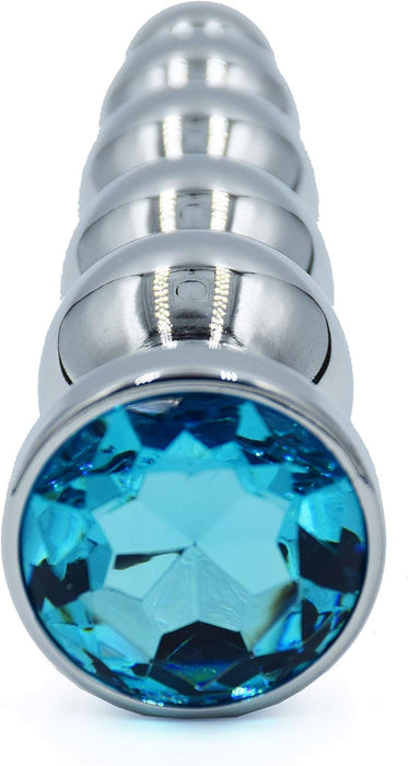 Metal Anal Butt Plug with 5 Balls, Stainless Steel