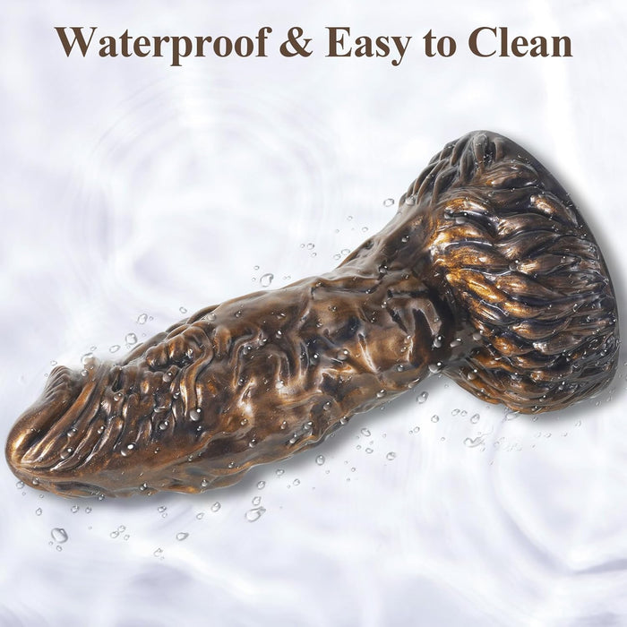 23 cm large silicone dildo with thick shaft and strong suction base