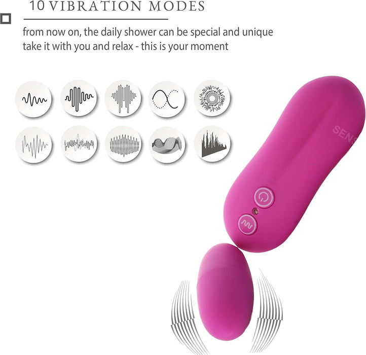 Mini Vibratoria su 10 režimais – diskretiškas, galingas ir tylus vibruojantis kiaušinėlis