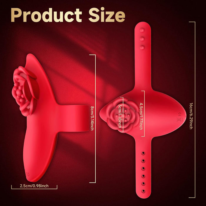 Elegant finger vibrator massager with 9 modes and remote control