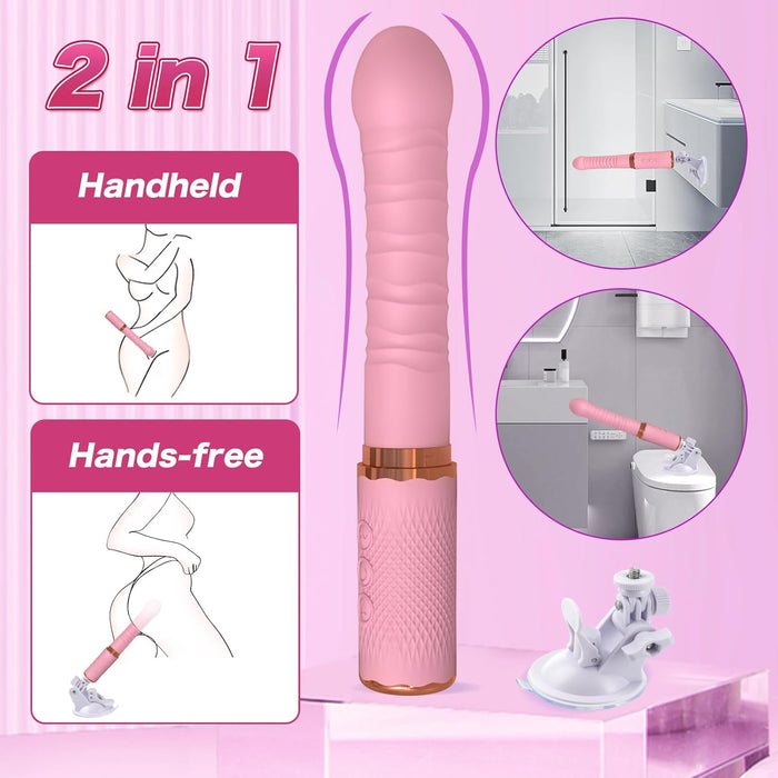 Vibrator for women with G-spot, anal and clitoral stimulation, 10 modes and heating function