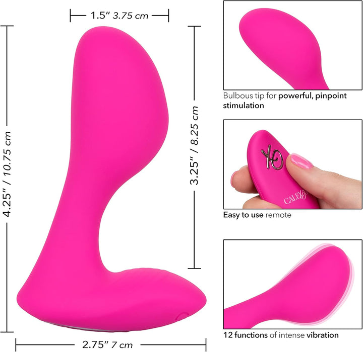 Ergonomiškas G taško vibratorius su 12 intensyvių vibracijos funkcijų
