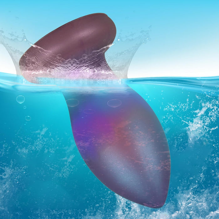 Skystas silikoninis analinis kaištis su stipriu siurbtuku – patogiai ir estetiškai