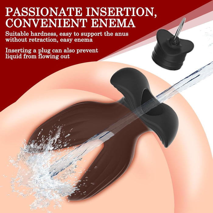 Hohl Anal Plug with Safety, Anal Toy for Women and Men (Size S)