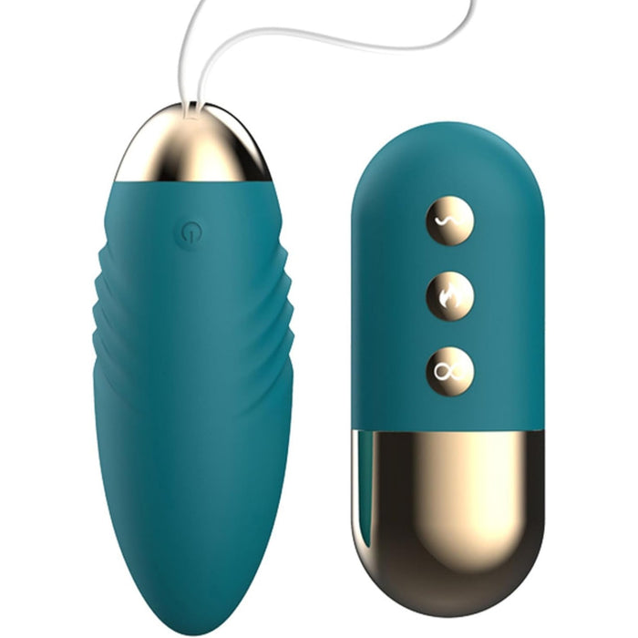 Mini vibro kiaušinis su nuotolinio valdymo pultu – 10 vibracijos režimų, USB įkrovimas