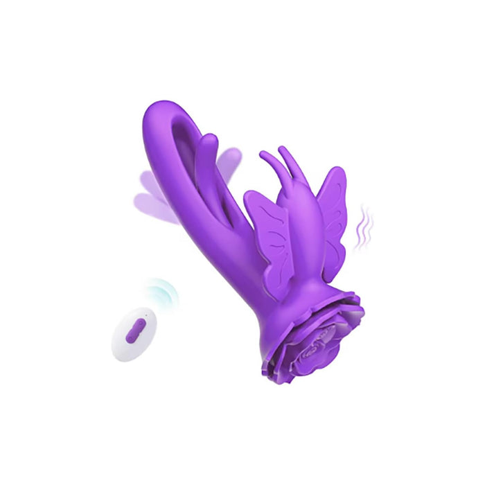 2 in 1 Vibratorius moterims su unikalia stimuliacija ir nuotoliniu valdymu