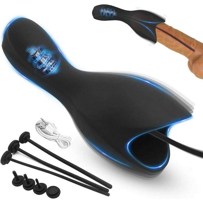 7-in-1 Prostatos Vibratoriaus Komplektas Vyrams iš Medicininio Silikono