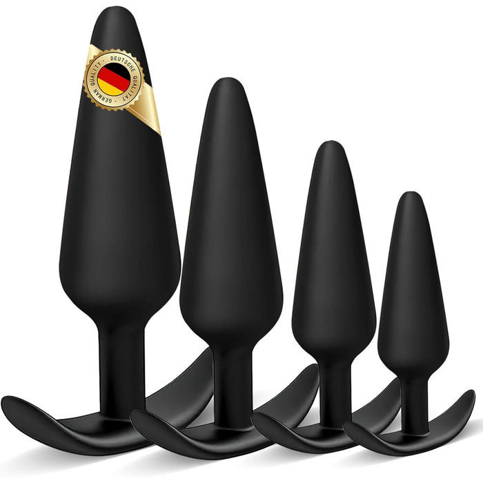 4 Piece Anal Plug Set – Various Sizes for Comfort and Pleasure