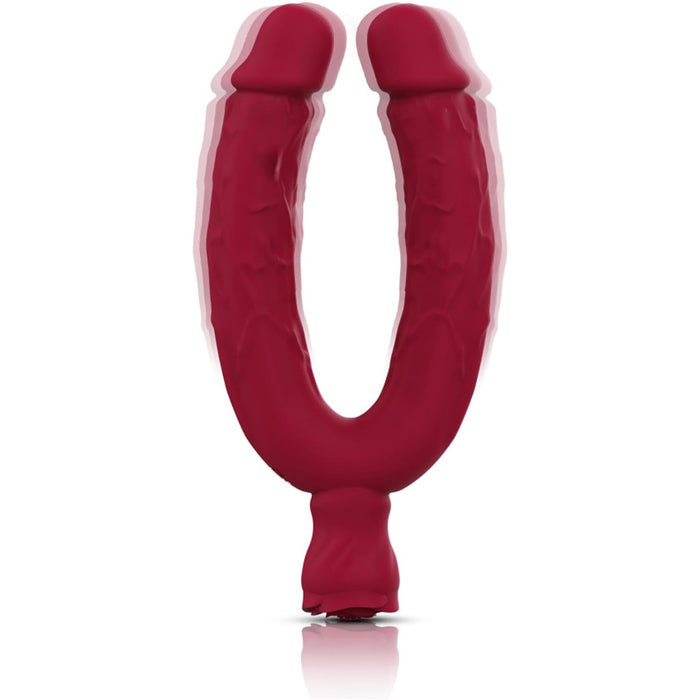 U formos dvigubas vibratorius su 10 vibracijos režimų moterims ir poroms