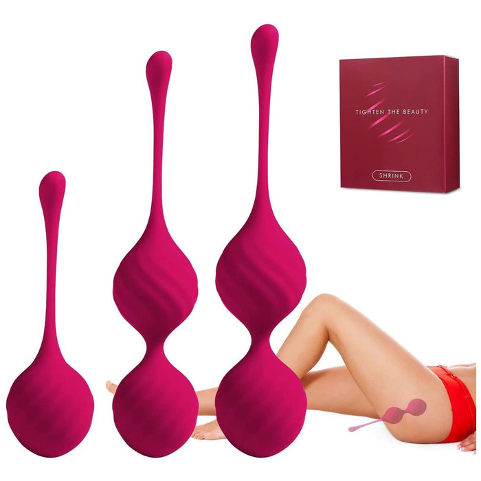 Kegel balls for women – 3 pcs. silicone pelvic floor exerciser