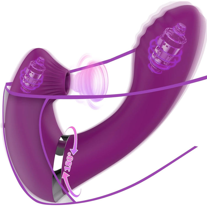 3-in-1 G-spot vibrator with 7 rhythms and 7 pulse modes for women