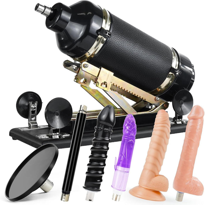 Automatic sex machine with adjustable trajectory and speed for intimate pleasure