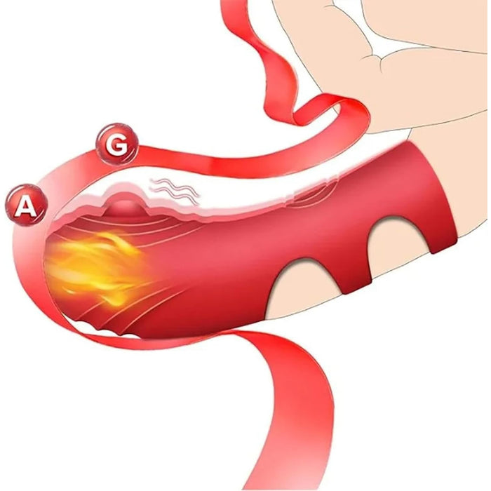 Silikoninis erotinis pirštų vibratorius su 10 vibracijos režimų ir mini dizainu