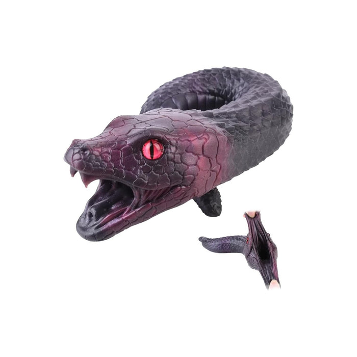 Realistic 3D snake design silicone masturbator with unique tactile effect