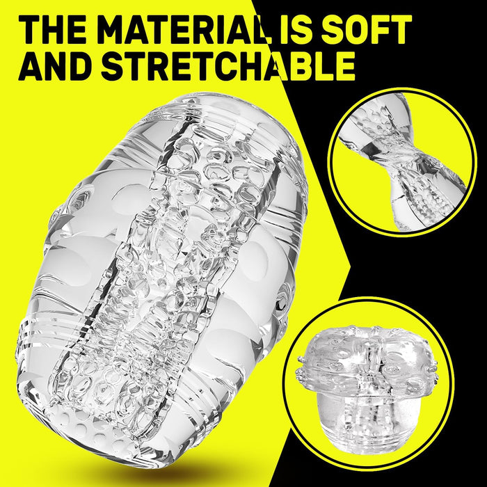 Realistinis 3D masturbatorius vyrams – minkštas ir patvarus kišeninis žaislas