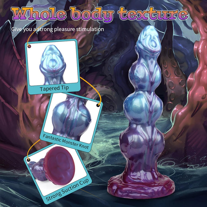Monster silikoninis dildo prostatos ir G taško stimuliacijai su stipria prisitvirtinimo baze