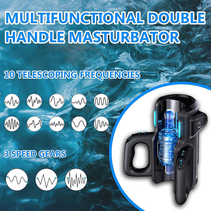 Elektrinis masturbatorius vyrams su audio funkcija ir 3 greičiais