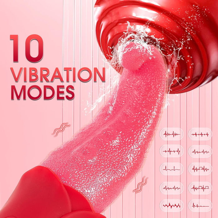 Tongue Vibrator with 10 stimulation modes and a super realistic feel