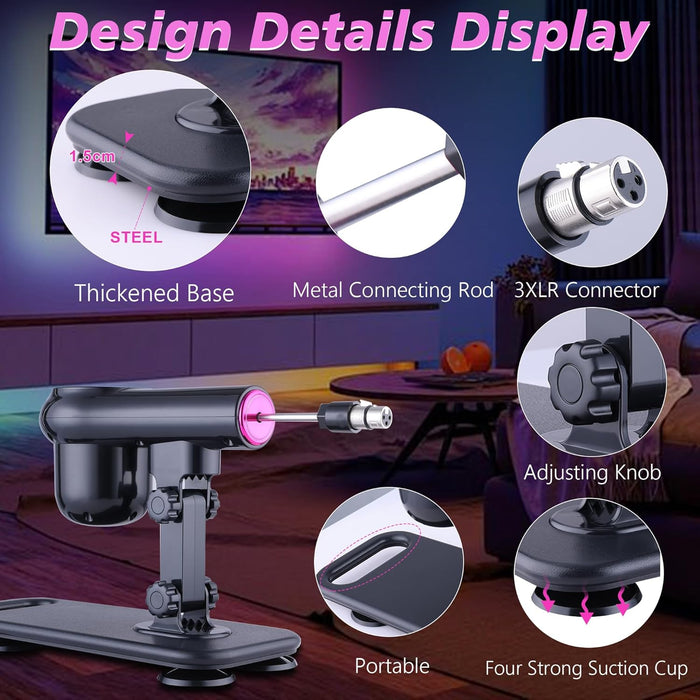 Automatinė sekso mašina su realistiškais dildo priedais ir nuotoliniu valdymu