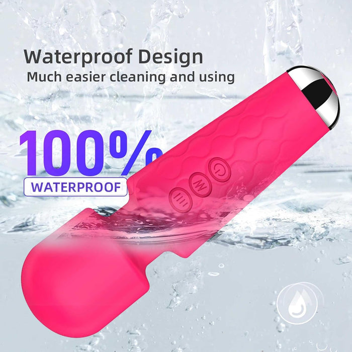 Vibrating massager for G-spot and clitoral stimulation with 8 modes